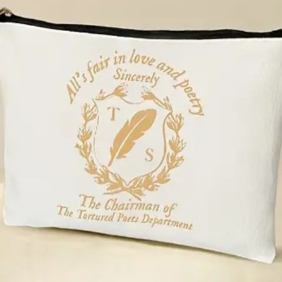 TAYLOR SWIFT | Tortured Poets Department Canvas Makeup 💄 Cosmetic Bag - Picture 8 of 8